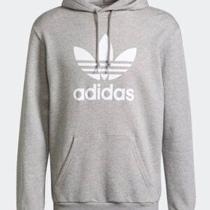 adidas Trefoil Hoodie, Grey (S)